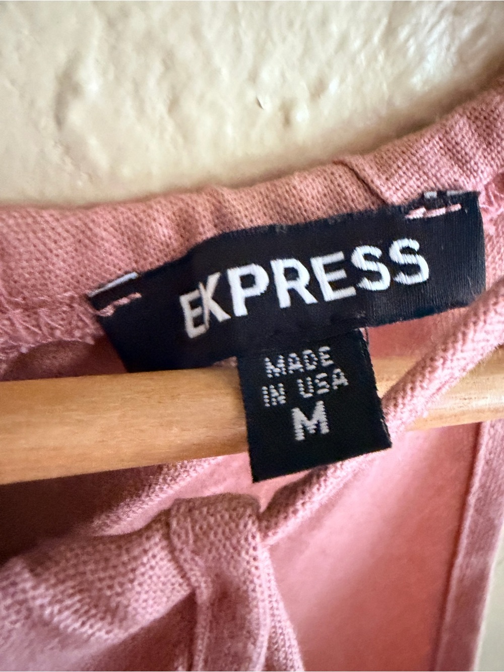 Express Dusty Pink Halter Linen Blend Tank Top - Picture 2 of 4
